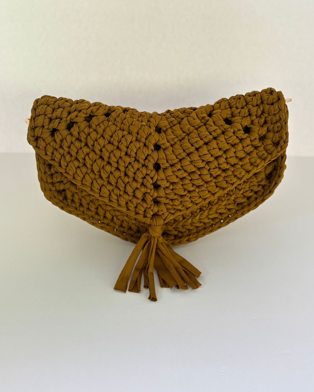 Cartera Colette COLOR MOSTAZA: Pieza 2 en 1 Crossbody + Clutch Hecho a Mano