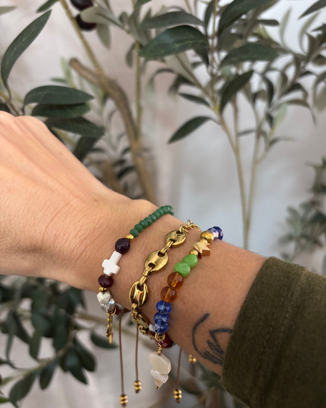 Bundle Pulseras de Fe: Historia de Jesús + Padre Nuestro + REGALO de un Rosario Bendecido