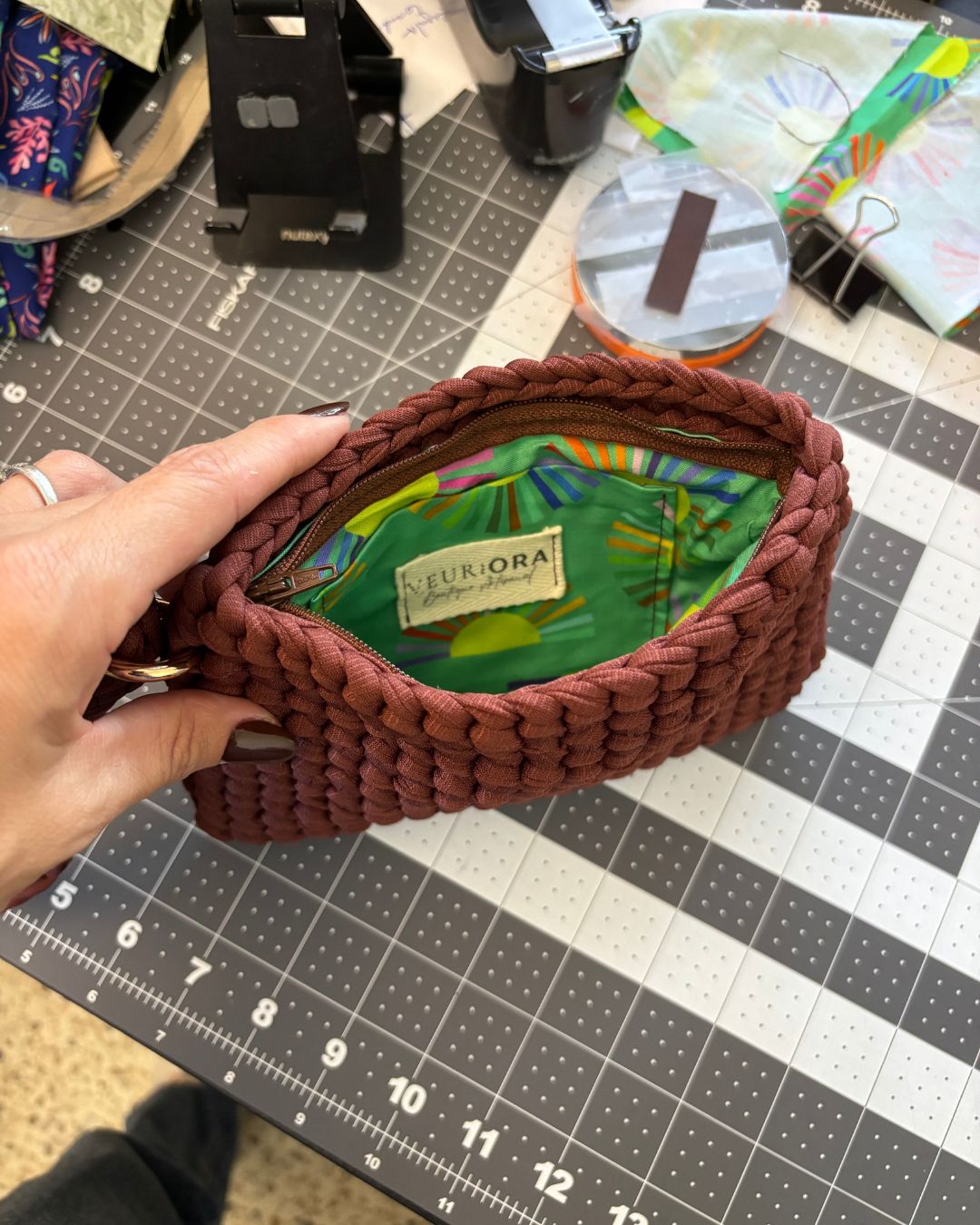 Ana - Cartera para la muñeca Wrist Handmade Clutch Purse