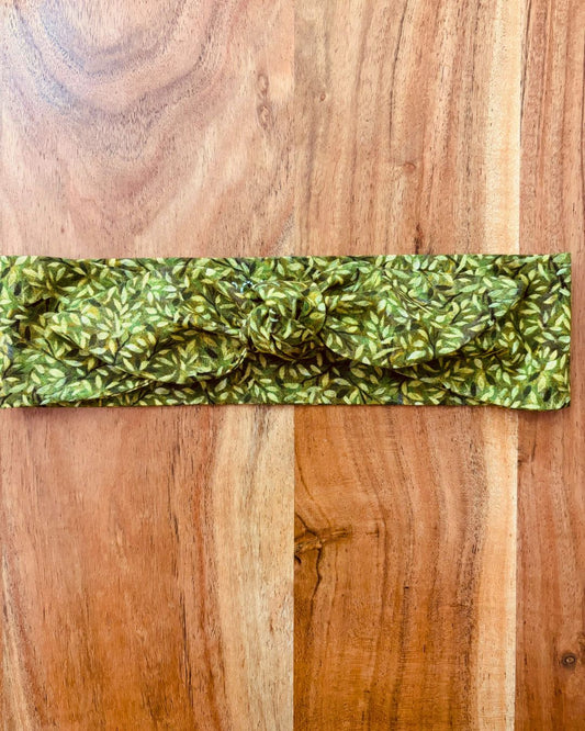 Headband Regular 32 1/2" x 2 1/2": Hojas Verdes Atta