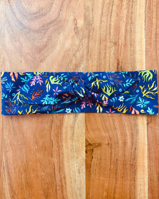 Headband Regular 32 1/2" x 2 1/2": Corales Base Azul Atta