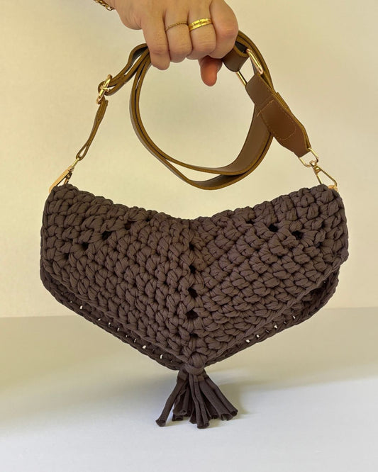 Cartera Colette COLOR GRIS CENISO: Pieza 2 en 1 Crossbody + Clutch Hecho a Mano