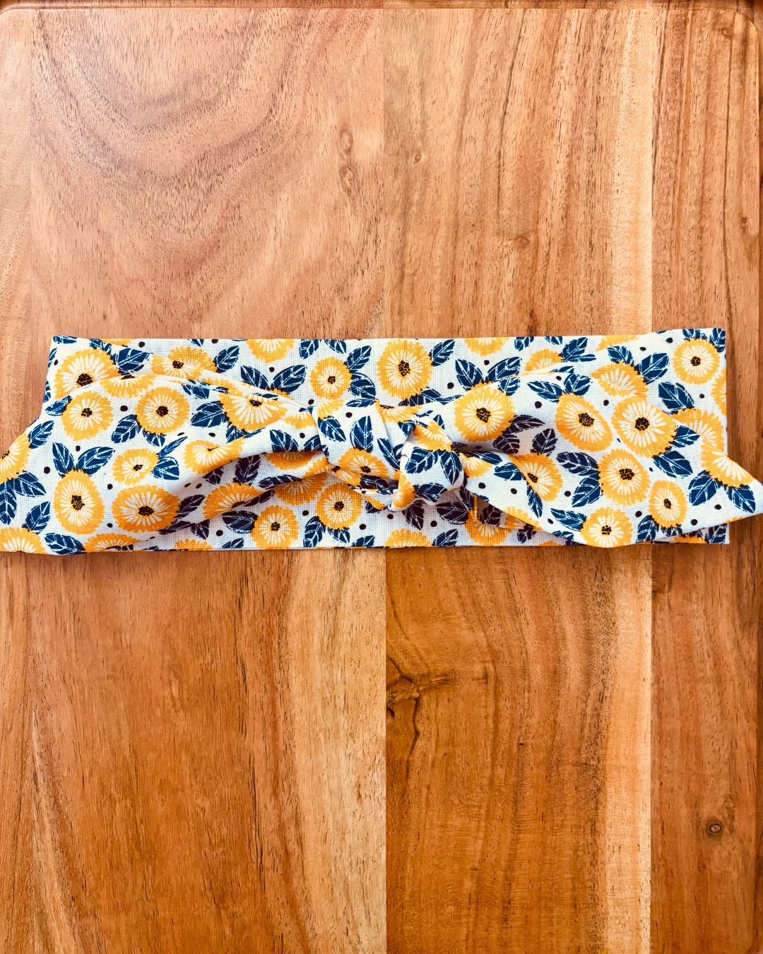 Headband Regular 38" x 3": Flores Amarillas Atta