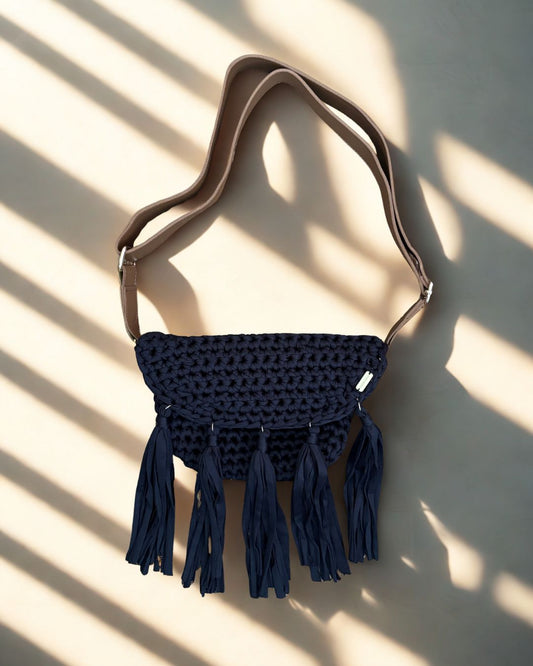 PRE ORDEN - Cecilia Mini (Diferentes Colores) Cartera Tejida en Crochet  2 en 1 Cross Body & Clutch Estilo Boho / Veurora