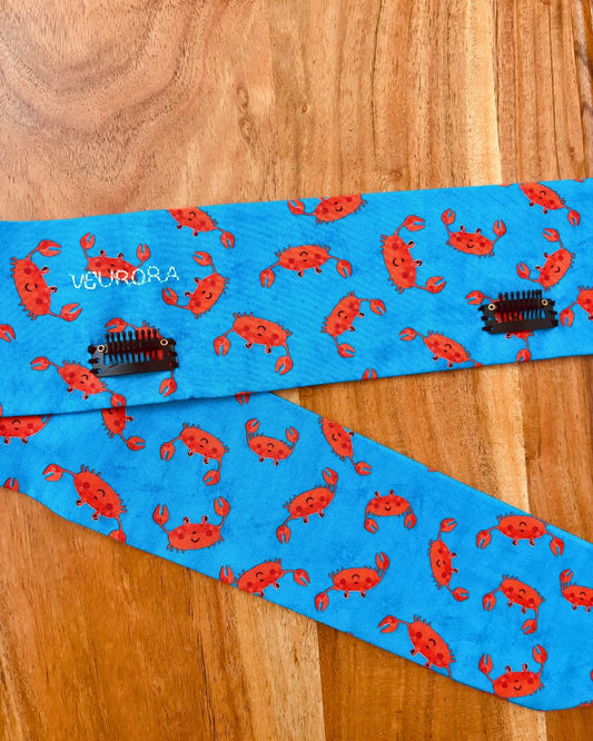 Clip-On Headband 38" x 3": Crab Atta