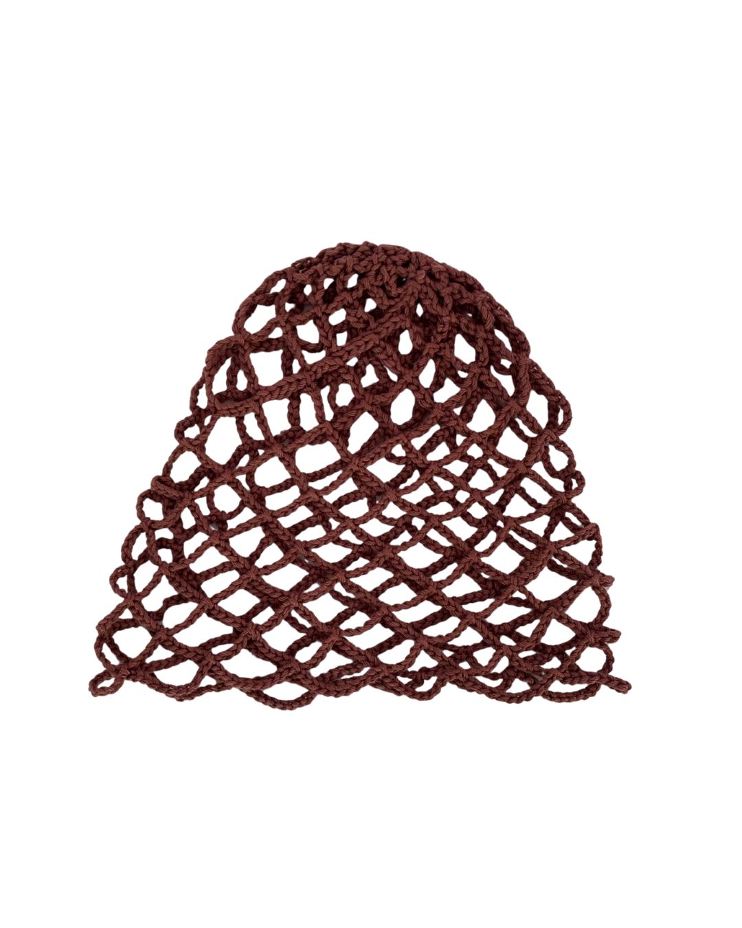 Mauve Net Mesh Hat: Gorro en Tendencia en Crochet