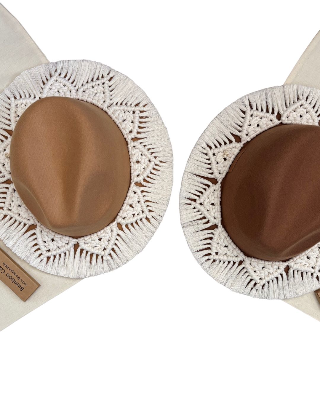 Sombrero Fedora - Cover Up en Macramé Hecho a Mano