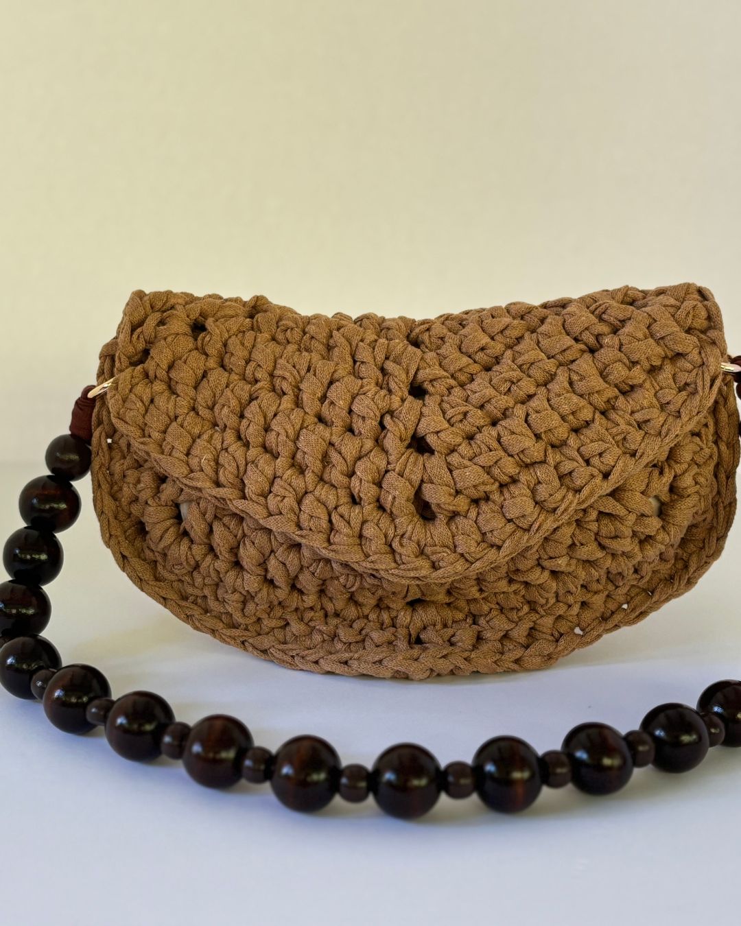 Cartera Leonor: Pieza 2 en 1 Crossbody + Clutch Hecho a Mano con Mango en Madera