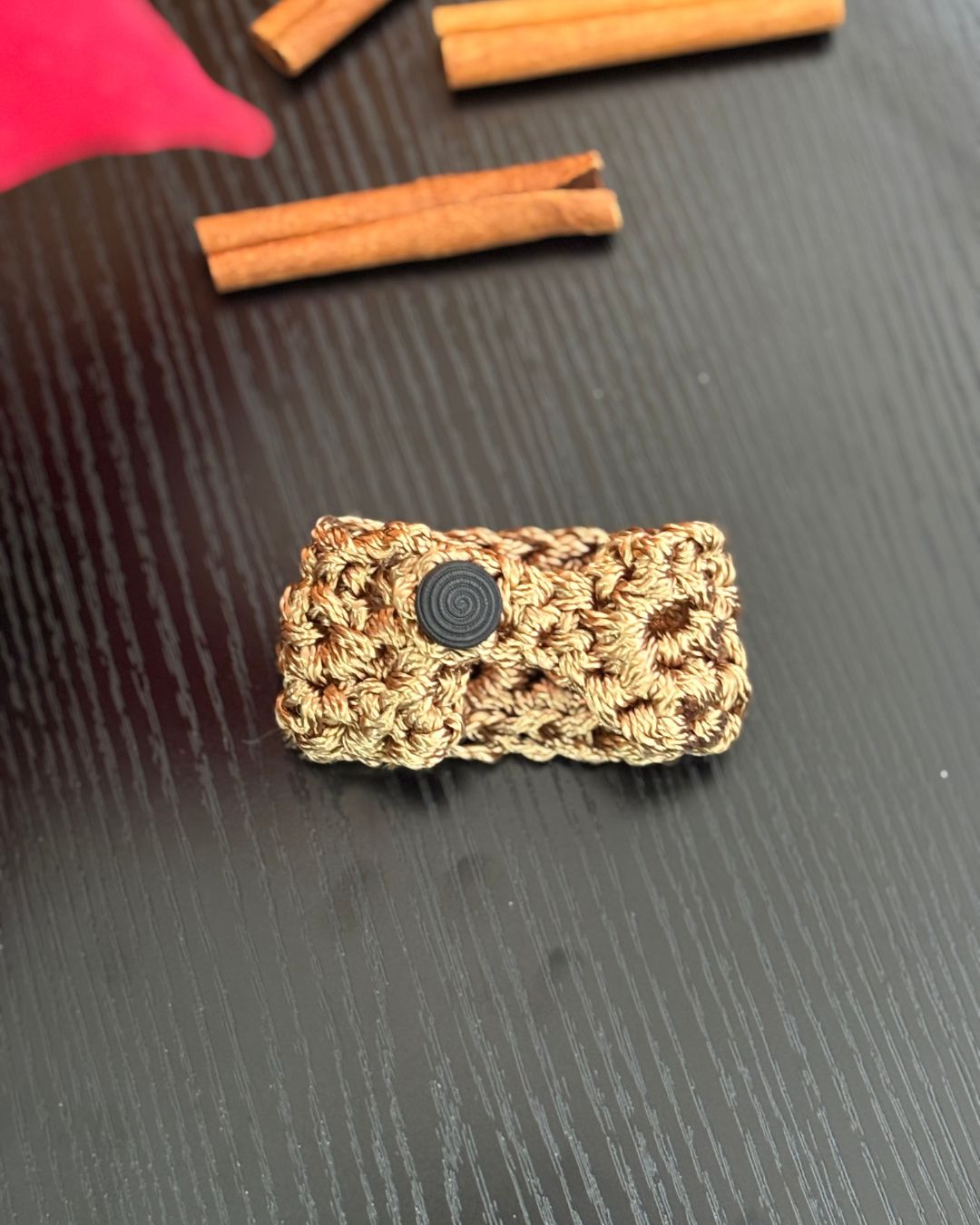 Brazalete Gracia Color Nuez - Nylon Pulsera Tejida Hecha a Mano