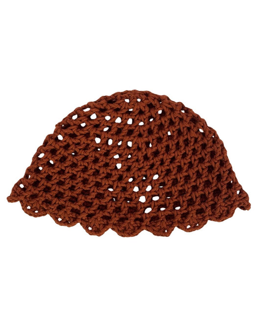 Caramel Mesh Hat: Gorro en Tendencia en Crochet