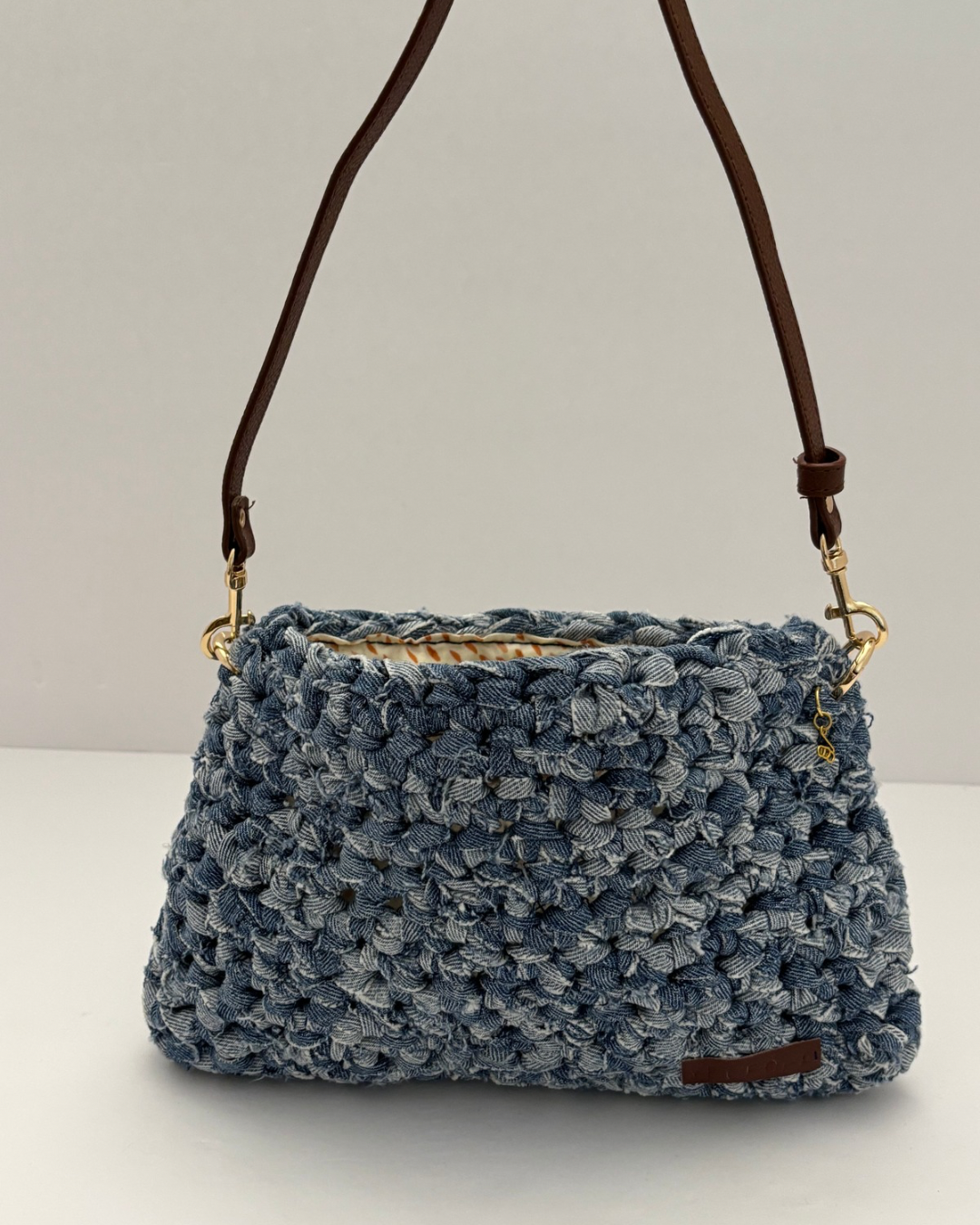 PRE-ORDEN Catalina 2 en 1 Denim Reciclado Crossbody Bag + Clutch Purse