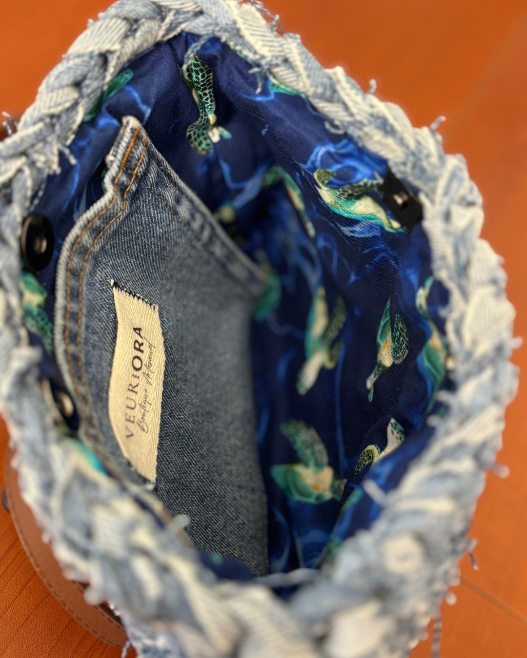 PRE-ORDEN Catalina 2 en 1 Denim Reciclado Crossbody Bag + Clutch Purse